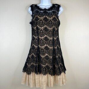 Vintage Y2K Whimsigoth Fairy Lace Tulle Dress Sz 8 Dark Coquette HOCO Tea Party
